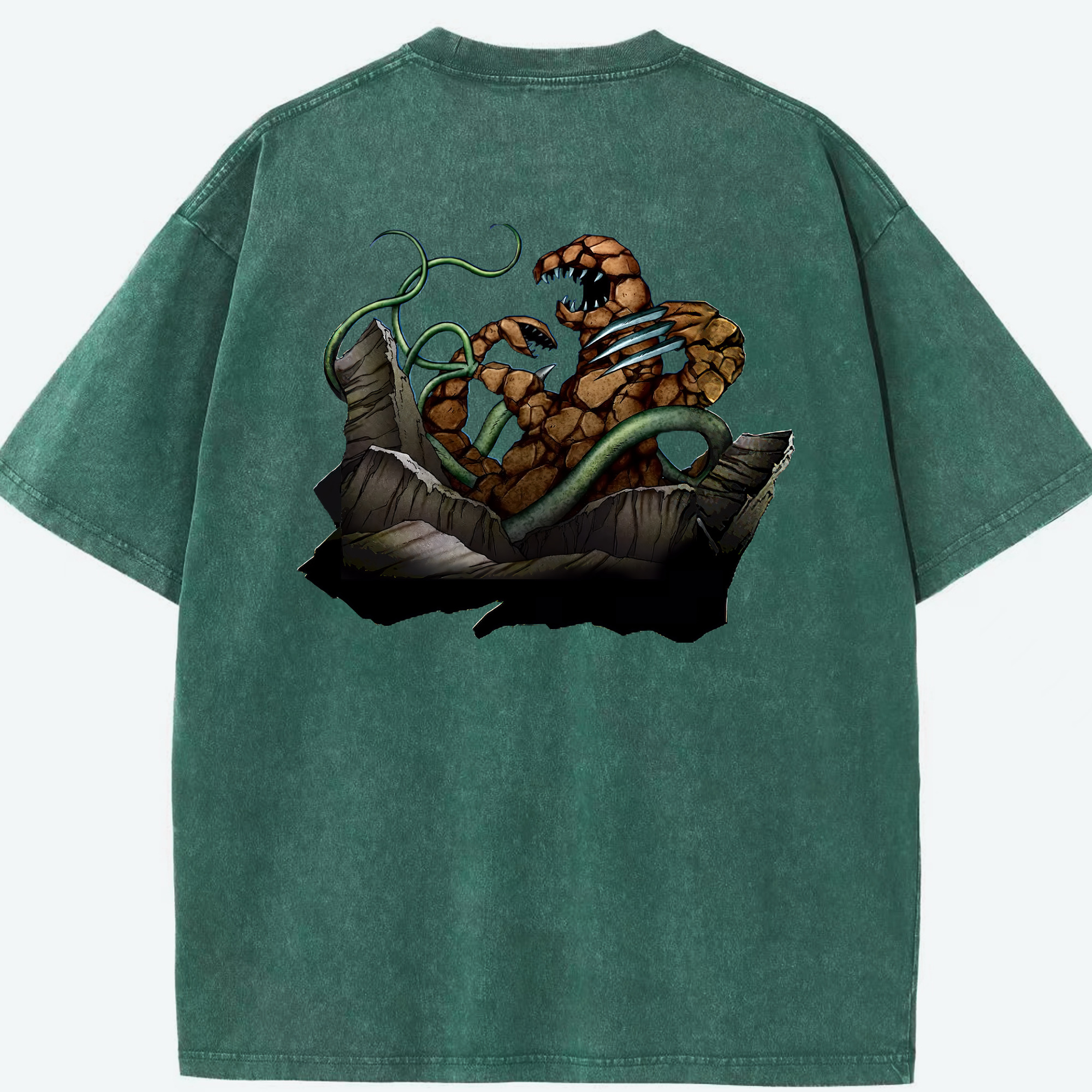 （画像用） 遊☆戯☆王 Yu-Gi-Oh! 綿100% ヴィンテージ風 半袖Tシャツ（背面プリント）